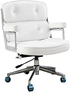 ZUIAI Robin Chair Office Chair Lift Swivel Computer Chair Solid Wood Boss Sofa Chair(Black)