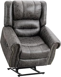 Luxurious Lazy Boy Recliner Chair with Power Lift, Dual Motor for Elderly, Large Lay Flat Chairs with Massage and Heat, Electric Infinite Position Rea