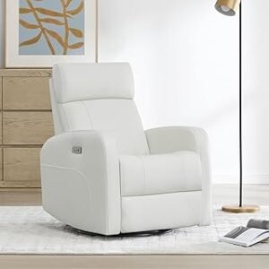 Power Lift Recliner Chair with Massage & Heat for Elderly, Linen Fabric Lazy Recliner Sofa Chairs with Cup Holders/USB/Side Pockets for Living Room