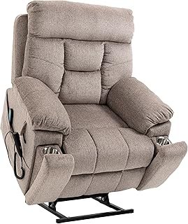 LSIGHTUS Living Room Power Lift Chair, Electric Recliner Sofa Chair for Elderly with Remote Control, 3 Positions, Side Pockets, Extended Footrest