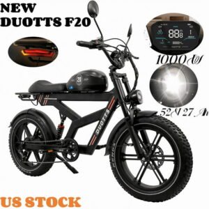 DUOTTS F20 Electric Bike for adult,1000W(Peak) 52V 27AH Battery All Terrain Ebike 20" Fat Tire MTB UL2849