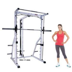 Deltech Fitness Smith Machine/Lat Combo Model #DF4900L, Linear Bearing