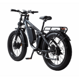 Electric Mountain Bike for Adults, 3000W Motor, 48V 25Ah Battery, 100 Miles Range, 24" Fat Tire All Terrain E Bike,Silver