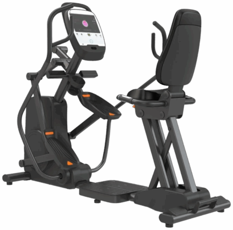 French Fitness SE420T Recumbent Seated Elliptical w/10" Touch Console