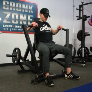 Gronk Fitness Seated Chest Press | Plate Loaded Chest Press Machine for Ultimate Gains | Use with 2" Olympic Plates