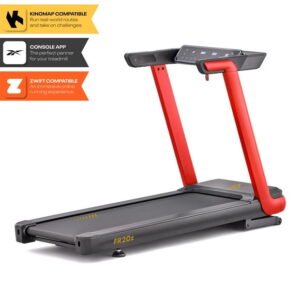 Reebok FR20z Floatride Treadmill - Red with Incline, Bluetooth, Walking or Running, 2.25 HP, 11.2 MPH