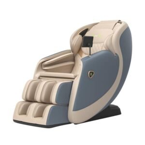 F21 Blue Color Faux Leather Massage Chair with Zero Gravity, SL Track,Body Scan,Bluetooth Heat,Foot Roller,16 Auto Modes