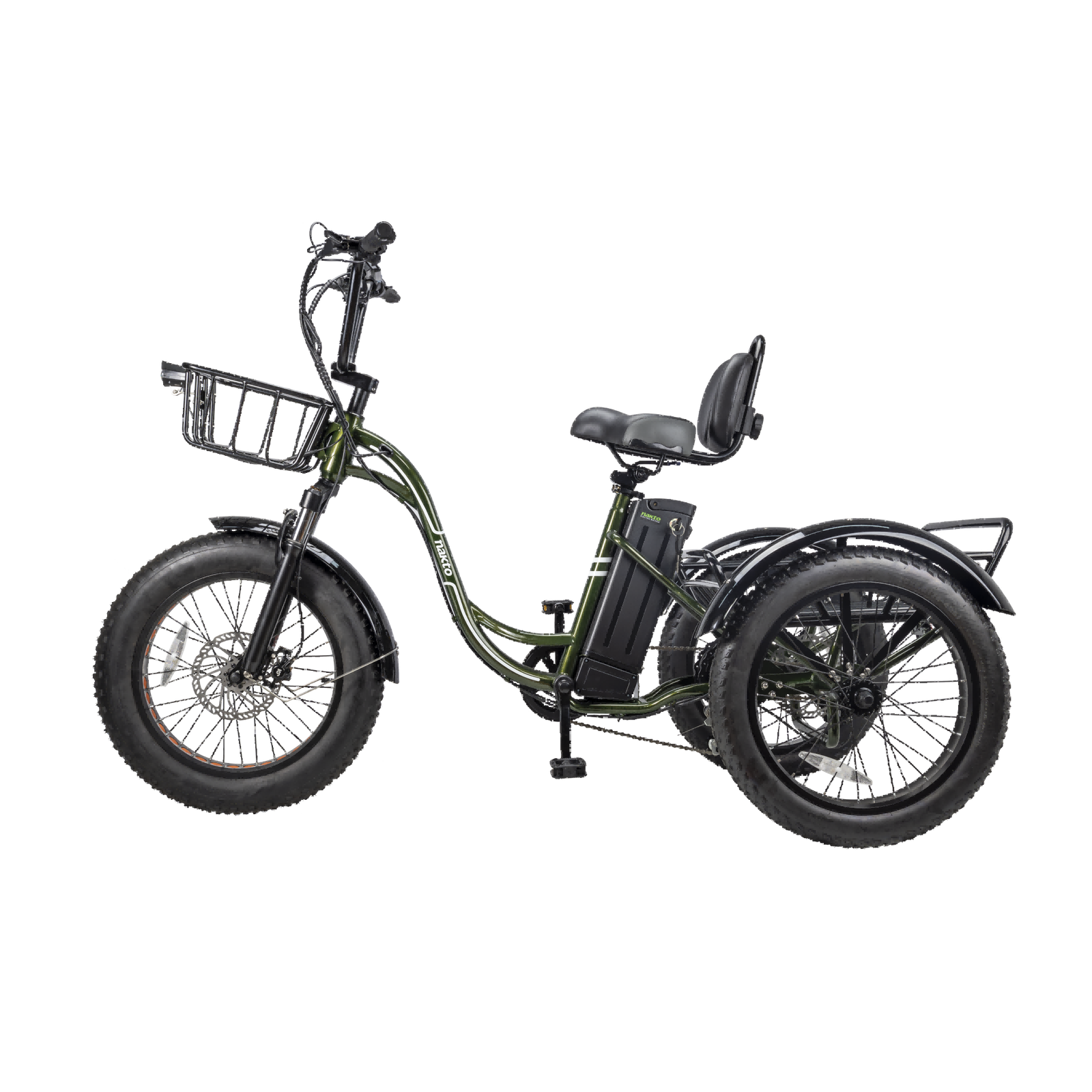 Nakto S03 Electric Fat Tire Trike - Green