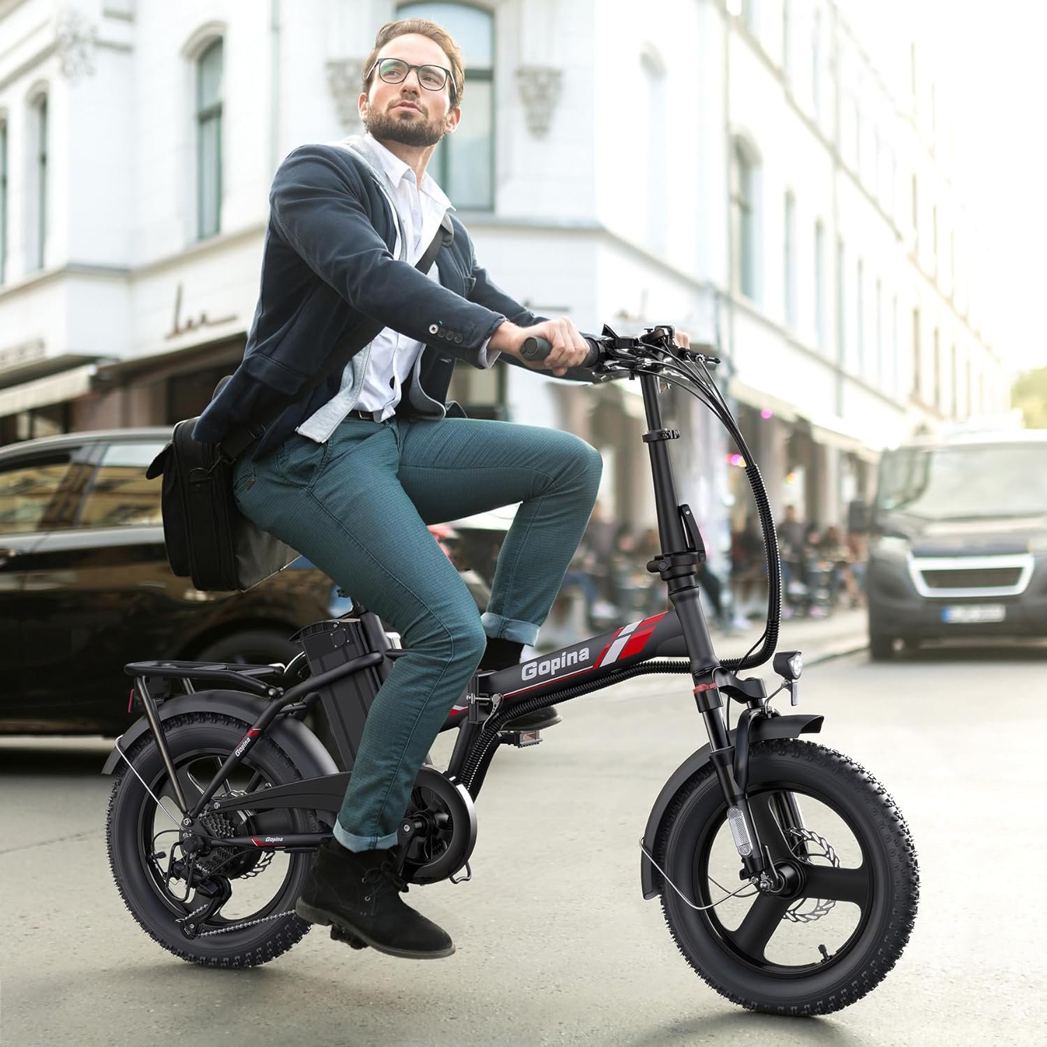 VIVI Gopina Electric Bike 3.0" Fat Tire Folding Electric Bike SGS Certified to UL2849 - Image 2