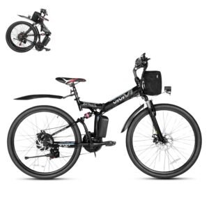 VIVI M026TGBUL Electric Bike Foldable Full Suspension Electric Mountain Bike SGS Certified to UL2849